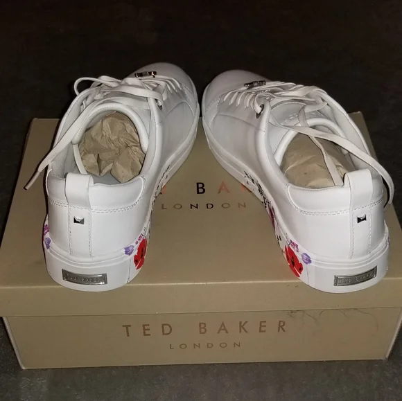 Ted Baker LONDON Sneakers. Size 10. White/Floral at the sole - Picture 8 of 8